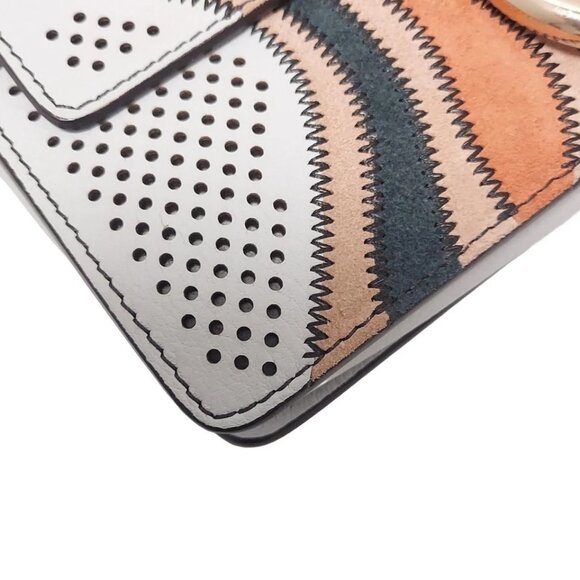 Chloe Faye Small Shoulder Bag - Light gray Brown Multi Leather Suede 364-080625 - Picture 4 of 9